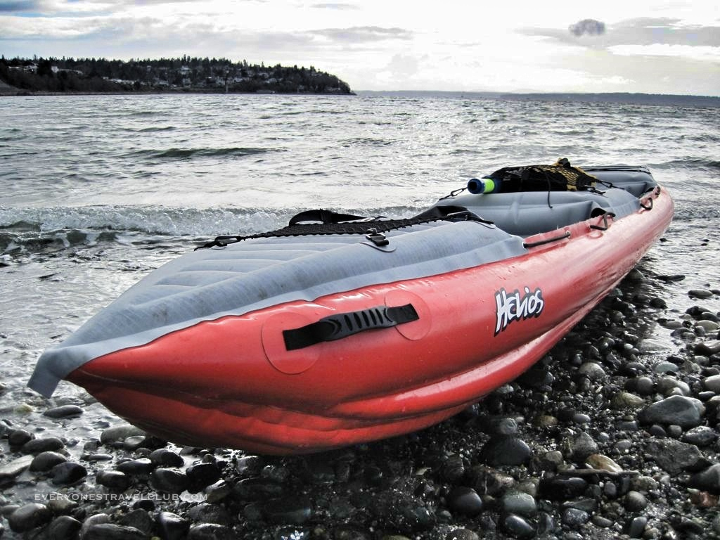 The Helios 2 beached on Lake Washington in Seattle